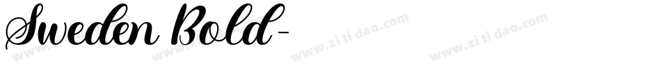 Sweden Bold字体转换